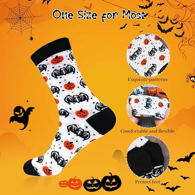 Anotion Halloween Socks - Novelty Printed Gifts for Women, Men, Teen Girls, Boys - Image 3